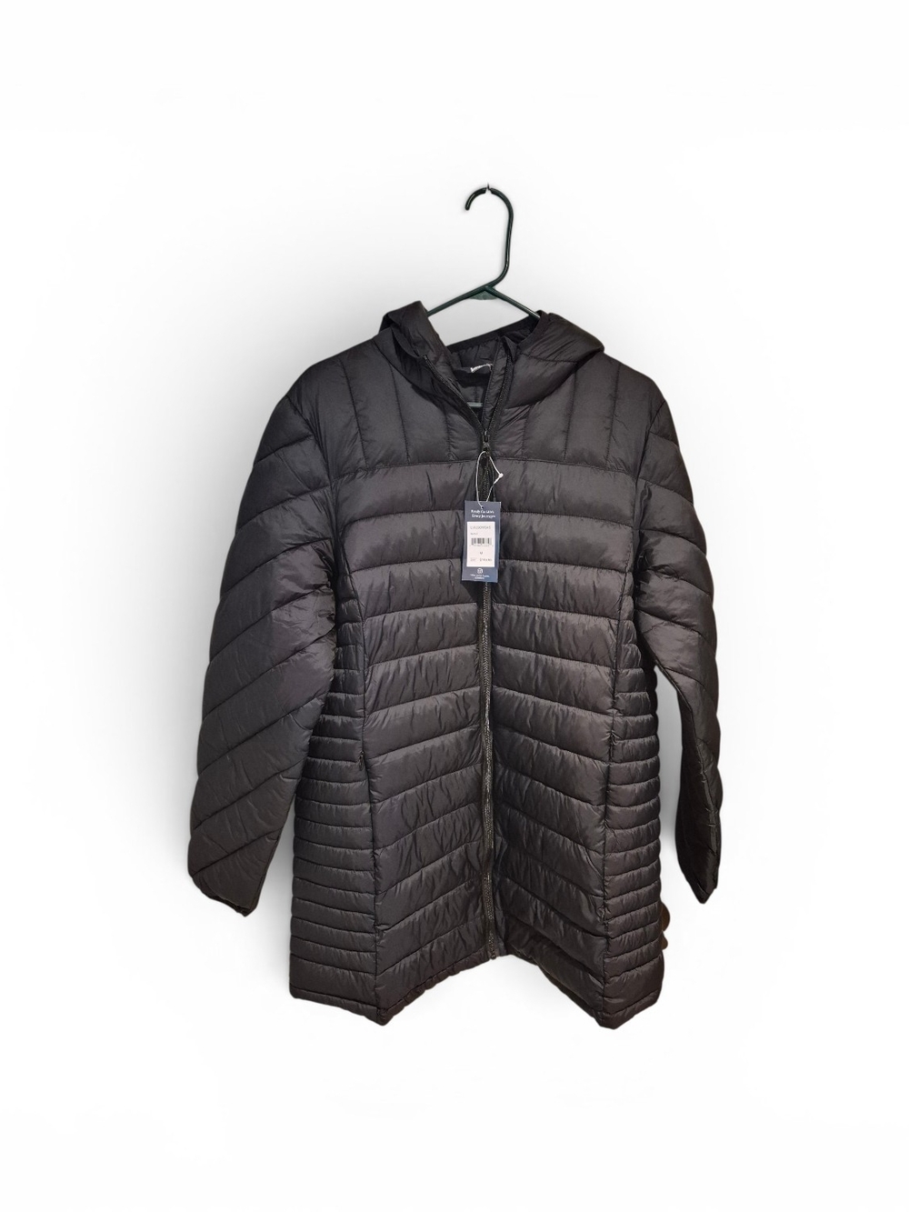 Lands' End Women's Wanderweight Packable Down Coat Medium *NEW*